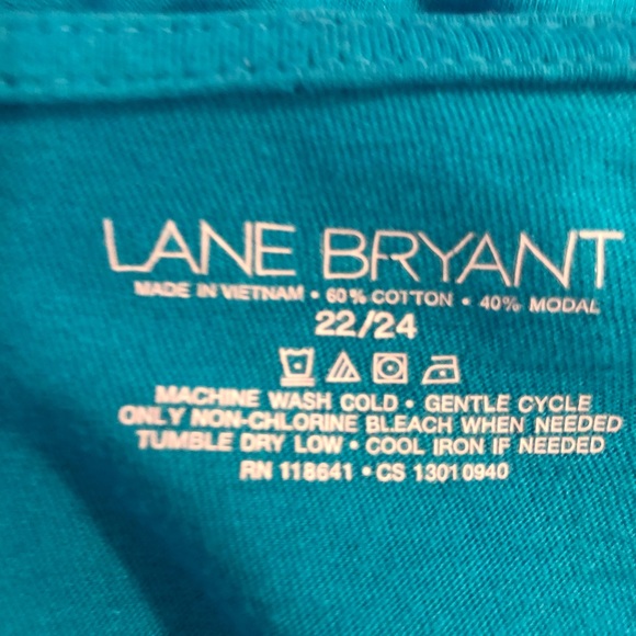 Lane Bryant blue ruffle trim cardigan 22/24 - Picture 7 of 8